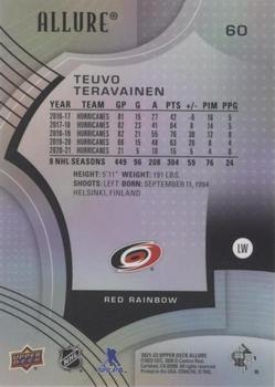 2021-22 Upper Deck Allure - Red Rainbow #60 Teuvo Teravainen Back