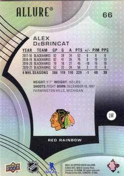 2021-22 Upper Deck Allure - Red Rainbow #66 Alex DeBrincat Back