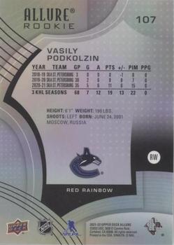 2021-22 Upper Deck Allure - Red Rainbow #107 Vasily Podkolzin Back