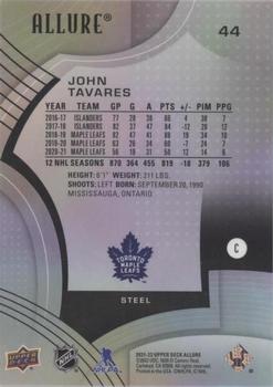 2021-22 Upper Deck Allure - Steel #44 John Tavares Back