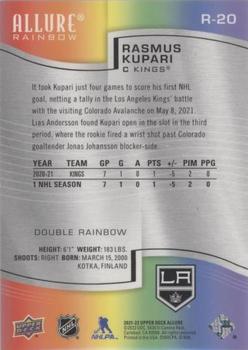 2021-22 Upper Deck Allure - Rainbow Double Rainbow #R-20 Rasmus Kupari Back