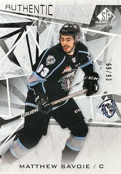 2021-22 SP Game Used CHL #55 Matthew Savoie Front