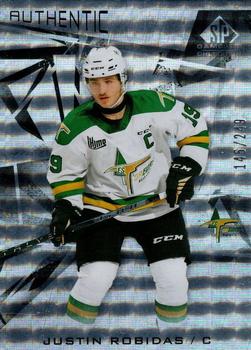 2021-22 SP Game Used CHL - Foilboard Silver #51 Justin Robidas Front