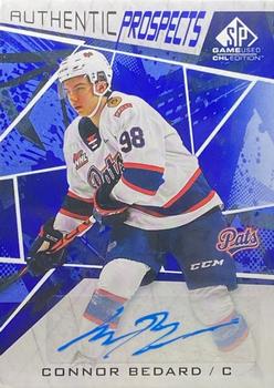 2021-22 SP Game Used CHL - Autographs Blue #2 Connor Bedard Front
