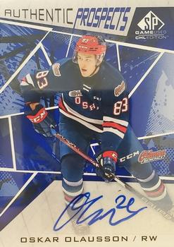2021-22 SP Game Used CHL - Autographs Blue #11 Oskar Olausson Front