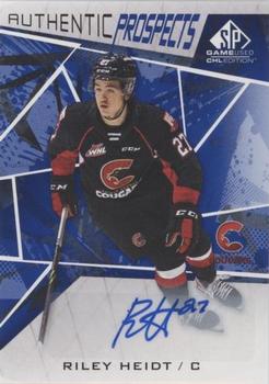 2021-22 SP Game Used CHL - Autographs Blue #22 Riley Heidt Front