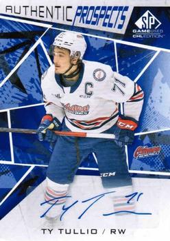 2021-22 SP Game Used CHL - Autographs Blue #23 Tyler Tullio Front