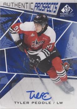 2021-22 SP Game Used CHL - Autographs Blue #28 Tyler Peddle Front