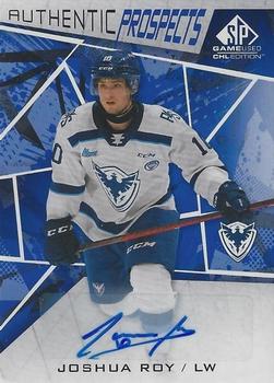 2021-22 SP Game Used CHL - Autographs Blue #35 Joshua Roy Front