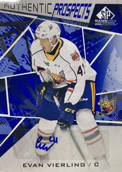 2021-22 SP Game Used CHL - Autographs Blue #61 Evan Vierling Front