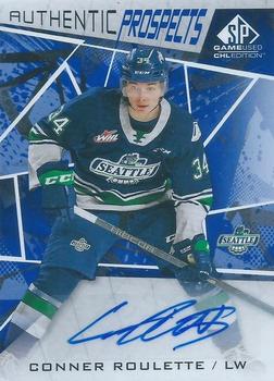 2021-22 SP Game Used CHL - Autographs Blue #63 Conner Roulette Front