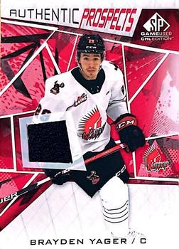 2021-22 SP Game Used CHL - Memorabilia Red #65 Brayden Yager Front