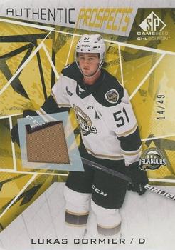 2021-22 SP Game Used CHL - Memorabilia Gold #59 Lukas Cormier Front