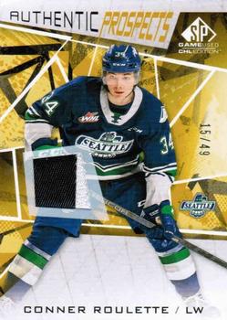 2021-22 SP Game Used CHL - Memorabilia Gold #63 Conner Roulette Front
