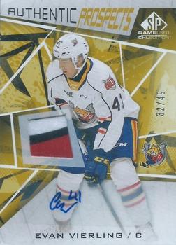 2021-22 SP Game Used CHL - Autograph Patch Gold #61 Evan Vierling Front