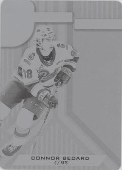 2021-22 SP Game Used CHL - New Style Printing Plates Black #NS-CB Connor Bedard Front