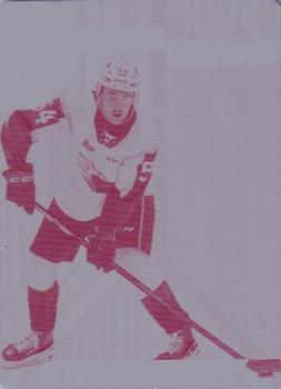 2021-22 SP Game Used CHL - New Style Printing Plates Magenta #NS-JP Jeremie Poirier Front