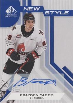 2021-22 SP Game Used CHL - New Style Autograph #NS-BY Brayden Yager Front