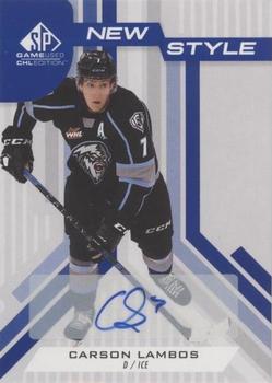 2021-22 SP Game Used CHL - New Style Autograph #NS-CL Carson Lambos Front
