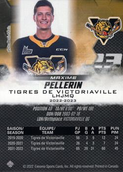 2022-23 Extreme Victoriaville Tigres (QMJHL) #NNO Maxime Pellerin Back