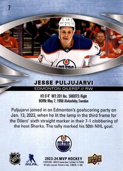 2023-24 Upper Deck MVP #7 Jesse Puljujarvi Back