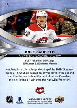 2023-24 Upper Deck MVP #15 Cole Caufield Back