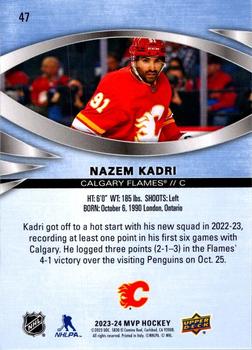 2023-24 Upper Deck MVP #47 Nazem Kadri Back