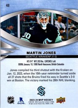 2023-24 Upper Deck MVP #48 Martin Jones Back