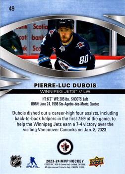 2023-24 Upper Deck MVP #49 Pierre-Luc Dubois Back