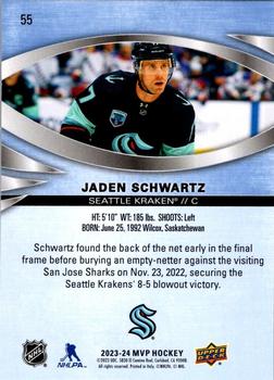 2023-24 Upper Deck MVP #55 Jaden Schwartz Back
