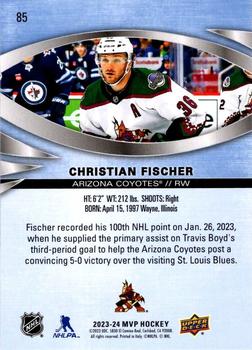 2023-24 Upper Deck MVP #85 Christian Fischer Back