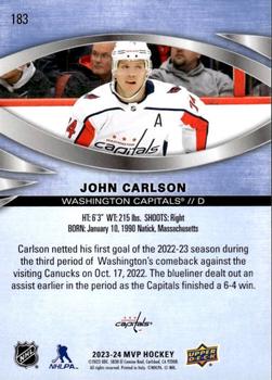 2023-24 Upper Deck MVP #183 John Carlson Back