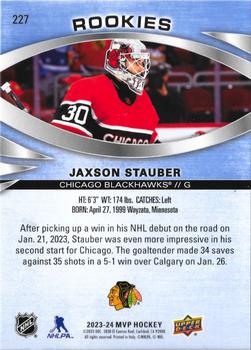 2023-24 Upper Deck MVP #227 Jaxson Stauber Back
