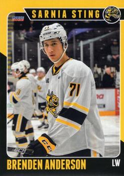 2022-23 Choice Sarnia Sting (OHL) #19 Brenden Anderson Front