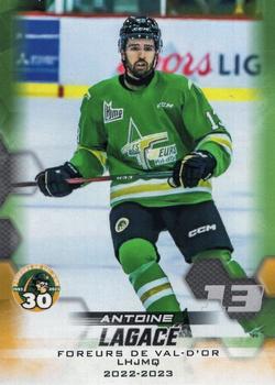 2022-23 Extreme Val-d'Or Foreurs (QMJHL) #NNO Antoine Lagace Front