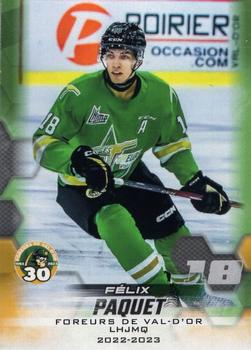 2022-23 Extreme Val-d'Or Foreurs (QMJHL) #NNO Felix Paquet Front