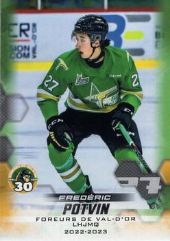 2022-23 Extreme Val-d'Or Foreurs (QMJHL) #NNO Frederic Potvin Front