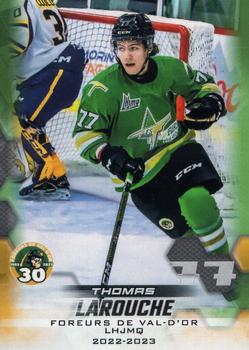2022-23 Extreme Val-d'Or Foreurs (QMJHL) #NNO Thomas Larouche Front