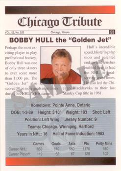 1991-92 Ultimate Original 6 - Promos #53 Bobby Hull Back