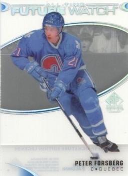 2020-21 SP Signature Edition Legends - Acetate All-Time Future Watch #432 Peter Forsberg Front