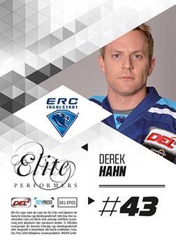 2013-14 Playercards Premium Serie (DEL) - Elite Performers #DEL-EP05 Derek Hahn Back