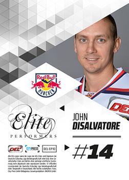 2013-14 Playercards Premium Serie (DEL) - Elite Performers #DEL-EP10 Jon DiSalvatore Back