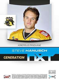 2013-14 Playercards Premium Serie (DEL) - Generation Nxt #DEL-GN08 Steve Hanusch Back