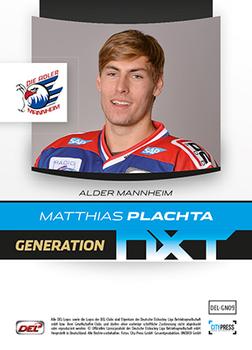 2013-14 Playercards Premium Serie (DEL) - Generation Nxt #DEL-GN09 Matthias Plachta Back