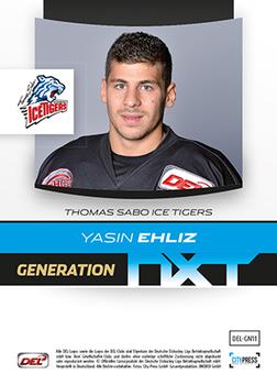 2013-14 Playercards Premium Serie (DEL) - Generation Nxt #DEL-GN11 Yasin Ehliz Back