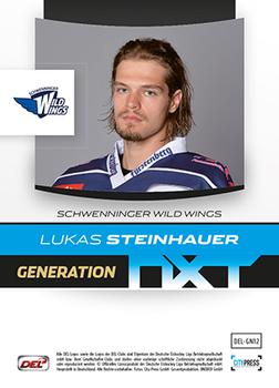 2013-14 Playercards Premium Serie (DEL) - Generation Nxt #DEL-GN12 Lukas Steinhauer Back