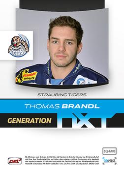 2013-14 Playercards Premium Serie (DEL) - Generation Nxt #DEL-GN13 Thomas Brandl Back