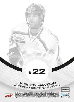 2013-14 Playercards Premium Serie (DEL) - Prime Imports #DEL-PI09 Darren Haydar Back