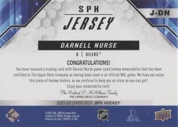 2021-22 SPx - SPx Jerseys #J-DN Darnell Nurse Back