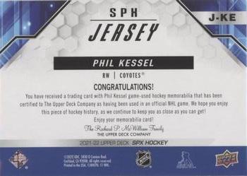 2021-22 SPx - SPx Jerseys #J-KE Phil Kessel Back